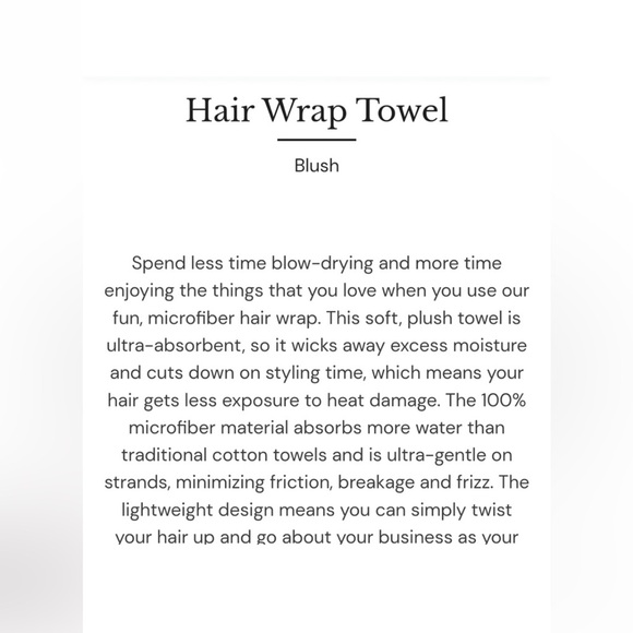 L’ange microfiber hair wrap towel NIB - Picture 4 of 4